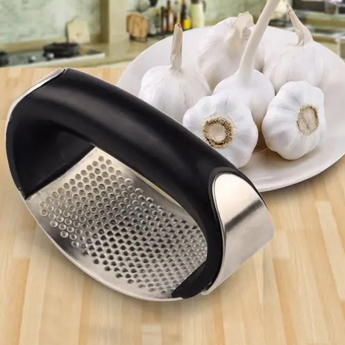 Stainless Steel Garlic Press Home Essentials-7