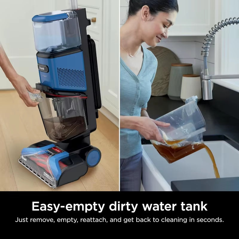 Shark Carpetxpert, Upright Carpet & Area Rug Cleaner for Pets, Deep Carpet Cleaning & Dirt & Grime Removal, Blue, EX121BRN