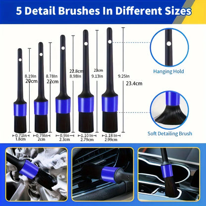 27 Pcs RV Car Wash Kit, Car Accessories, Cleaning Supplies, Car Cleaning Brush, Car Repair Kit, Car Repair Brush, Bathroom