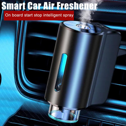 Car Air Freshener USB Rechargeable Aromatherapy Machine Automatic Spray Diffuser with 3 Bottles Aroma Essential Oils