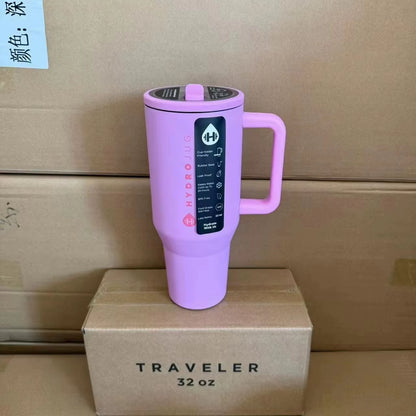 Tumbler 32OZ/40OZ Traveler Straw Lid Stainless Steel Vacuum Insulated Car Mug Double Wall Thermal Iced Travel
