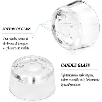 Clear Glass Tealight Candle Holders,Use for Weddings Parties Dinner,Wedding Centerpieces and Home Decor 1 X 2 Inches