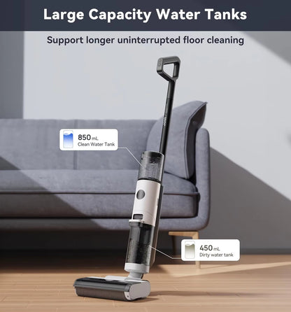 JONR ED12 Wet Dry Vacuum Cleaner,Cordless Floor Cleaning Suitable for Combination of Hard Floor Vacuum Cleaner and Mop,One Click