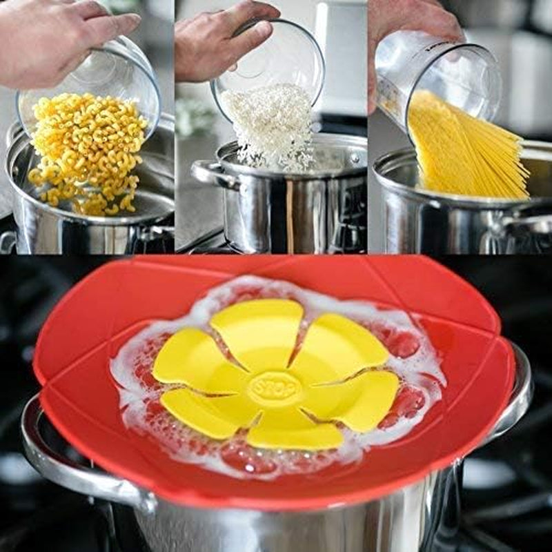 Boil over Spill Stopper Lid Cover Kitchen Tool,  Spill Stopper Lid Cover, Pots Pans Lid Boil over Preventer, 10.2 Inch