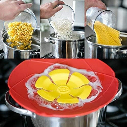 Boil over Spill Stopper Lid Cover Kitchen Tool,  Spill Stopper Lid Cover, Pots Pans Lid Boil over Preventer, 10.2 Inch
