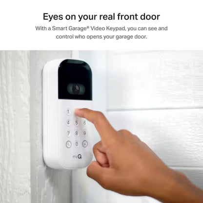 Myq Smart Wireless Garage Door Video Keypad with Myq Smart Garage Home Security Camera