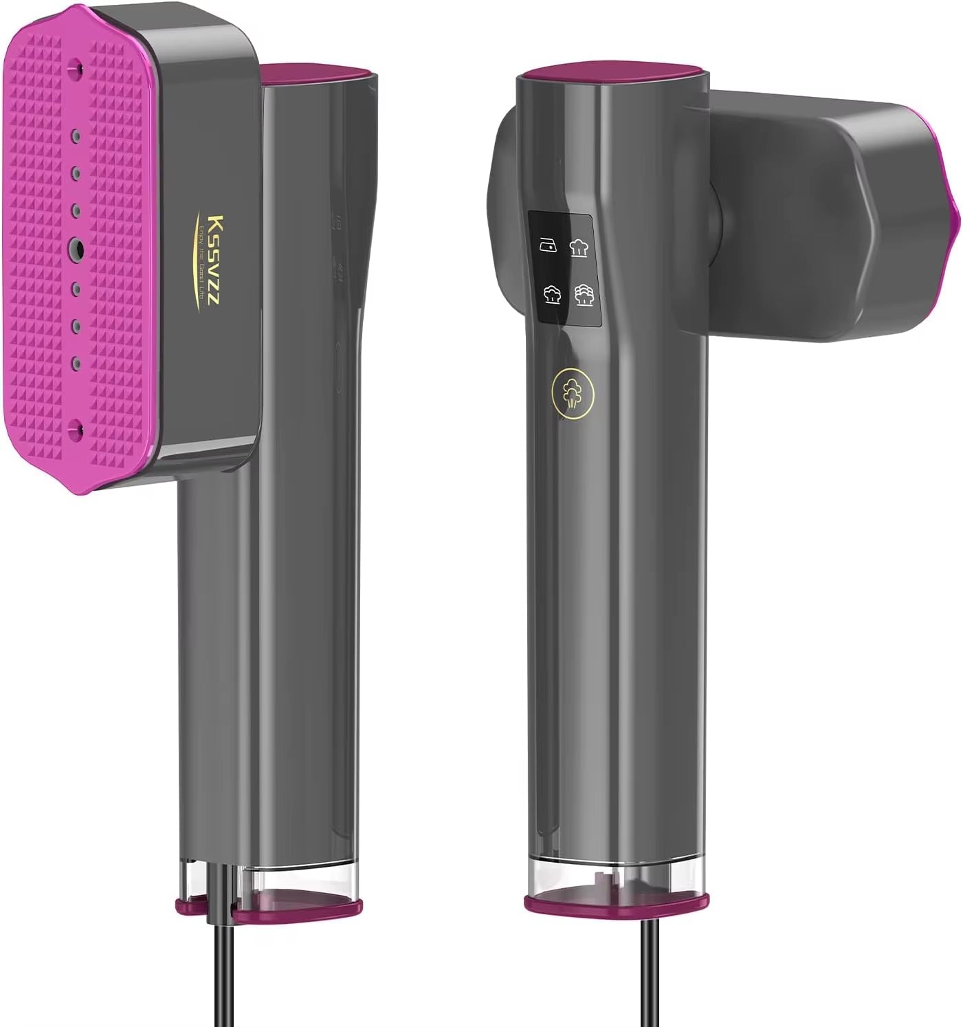 Portable Travel Steamer Iron for Clothes with LCD Touch Screen - 4 Mode Handheld Mini Clothing Steam Iron, Small Garment Steamer