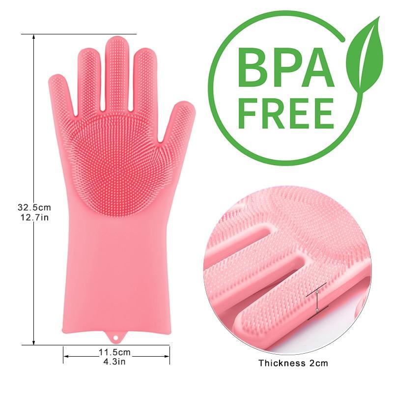 Magic Silicone Dishwashing Gloves Home Essentials-7