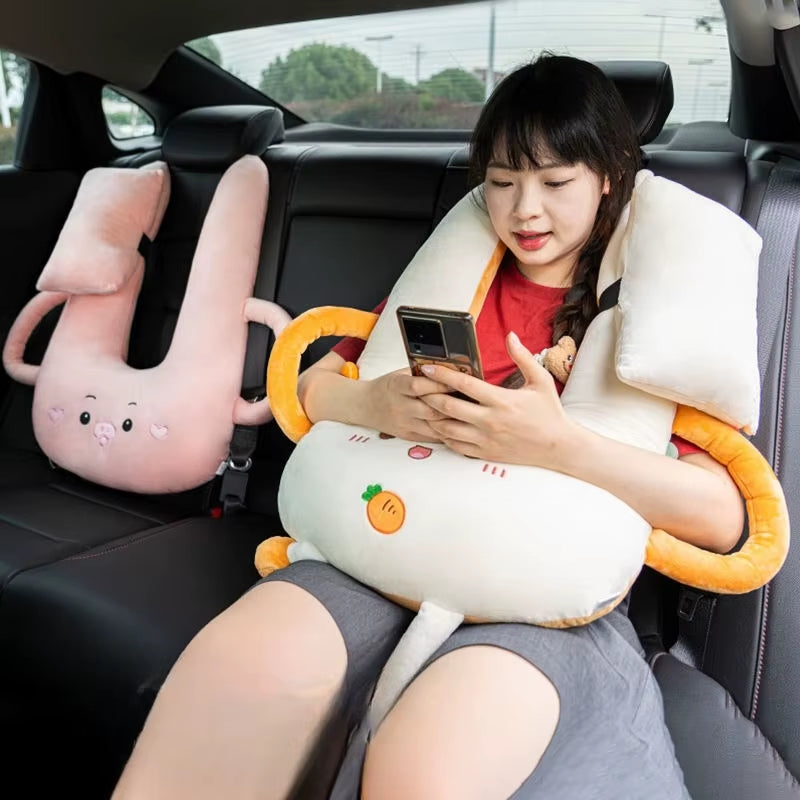 Children'S Car Seat Pillow Car Headrest Comfortable Car Neck Pillow Travel Kawaii Car Accessories Interior Car Gadget