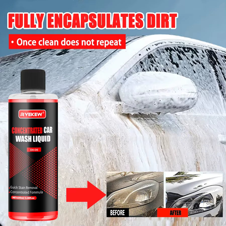 Car Shampoo High Foaming Auto Wash Detergent Car Detailing Supplies Exterior Car Cleaner for Sedans Trucks Soap for Car