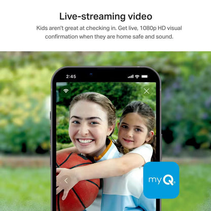 Myq Smart Wireless Garage Door Video Keypad with Myq Smart Garage Home Security Camera