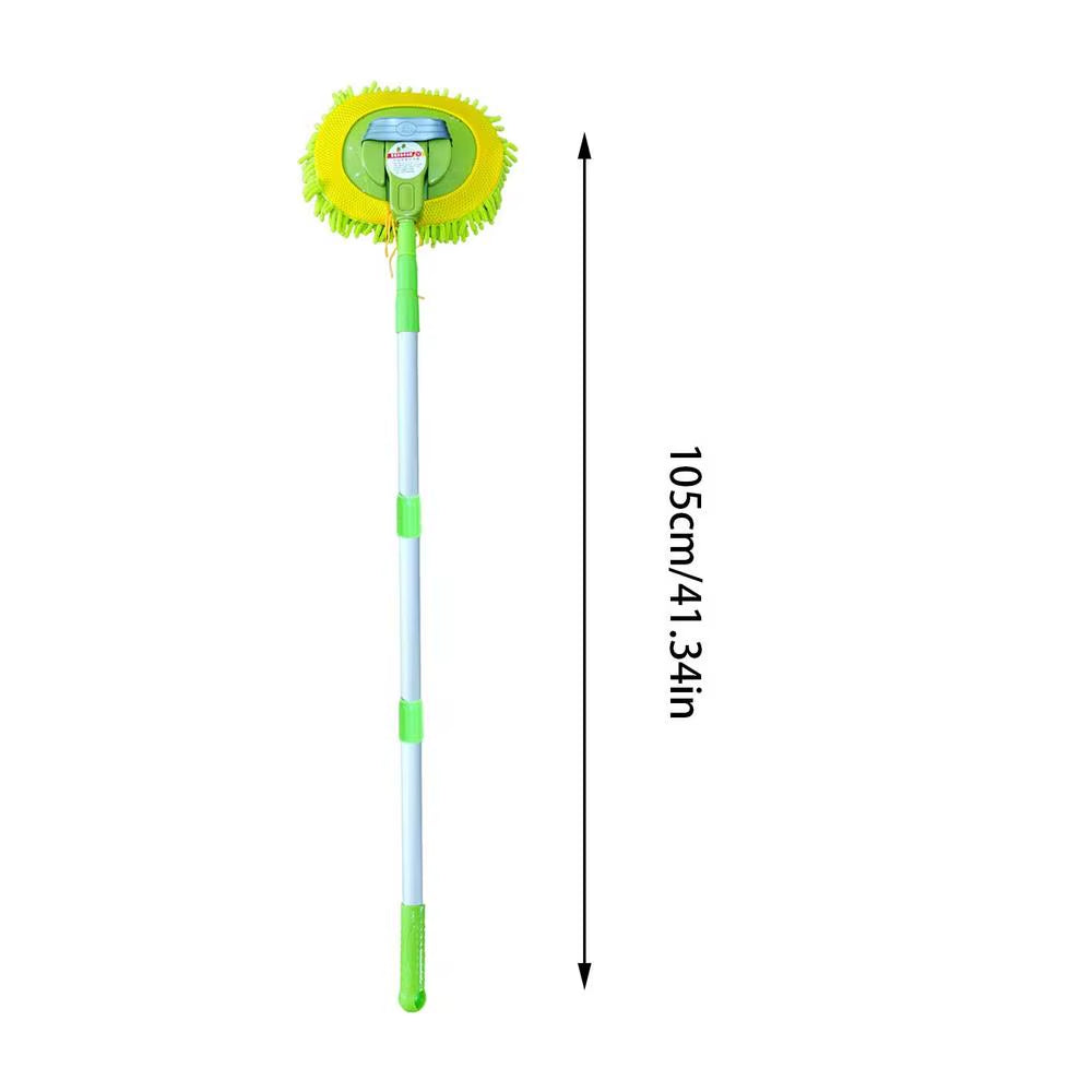 Car Washing Mop Telescopic Car Chenille Cleaning Brush for Window Scrubbing Car Wash Accessories Car Brush for Minivan RV Truck