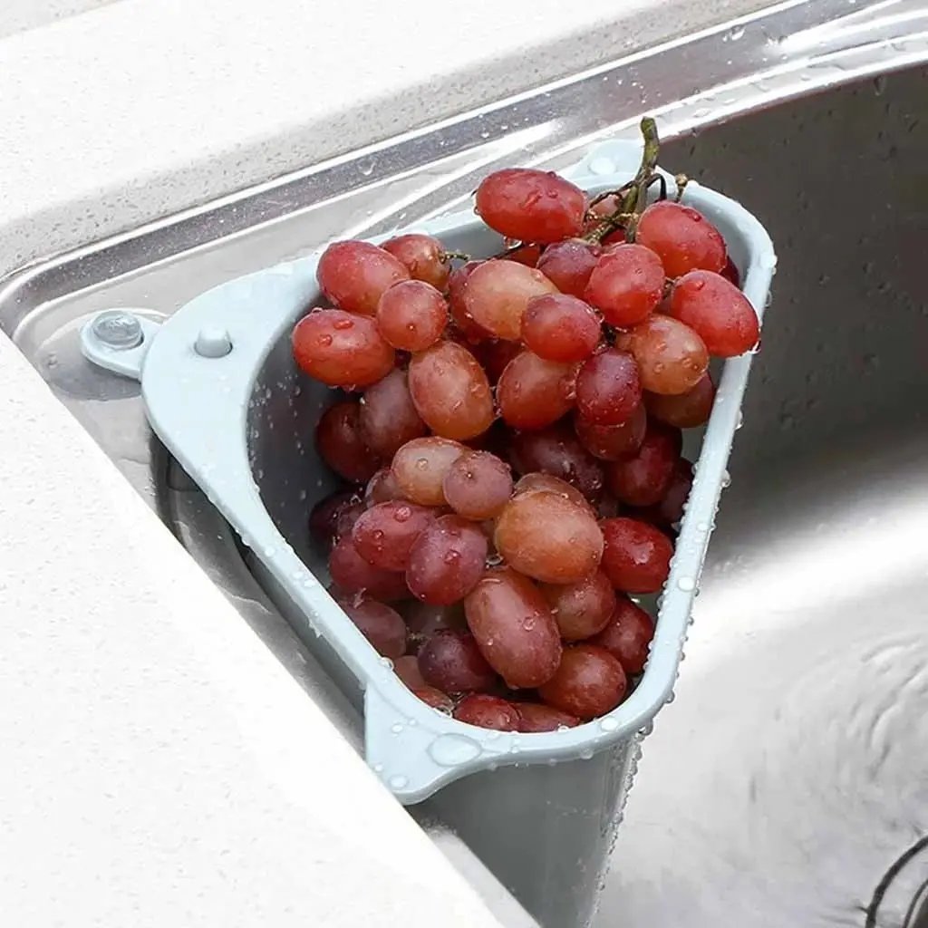 Kitchen Sink Drain Basket Organizer Home Essentials-8