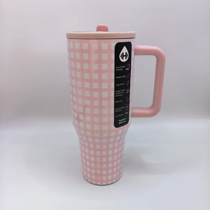 Tumbler 32OZ/40OZ Traveler Straw Lid Stainless Steel Vacuum Insulated Car Mug Double Wall Thermal Iced Travel