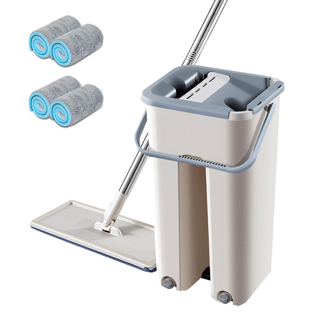 Hands-Free Flat Mop & Bucket Set Home Essentials-5