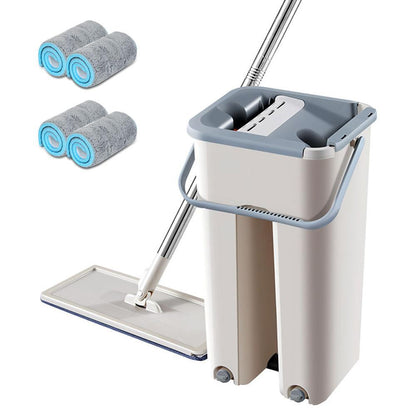 Hands-Free Flat Mop & Bucket Set Home Essentials-5
