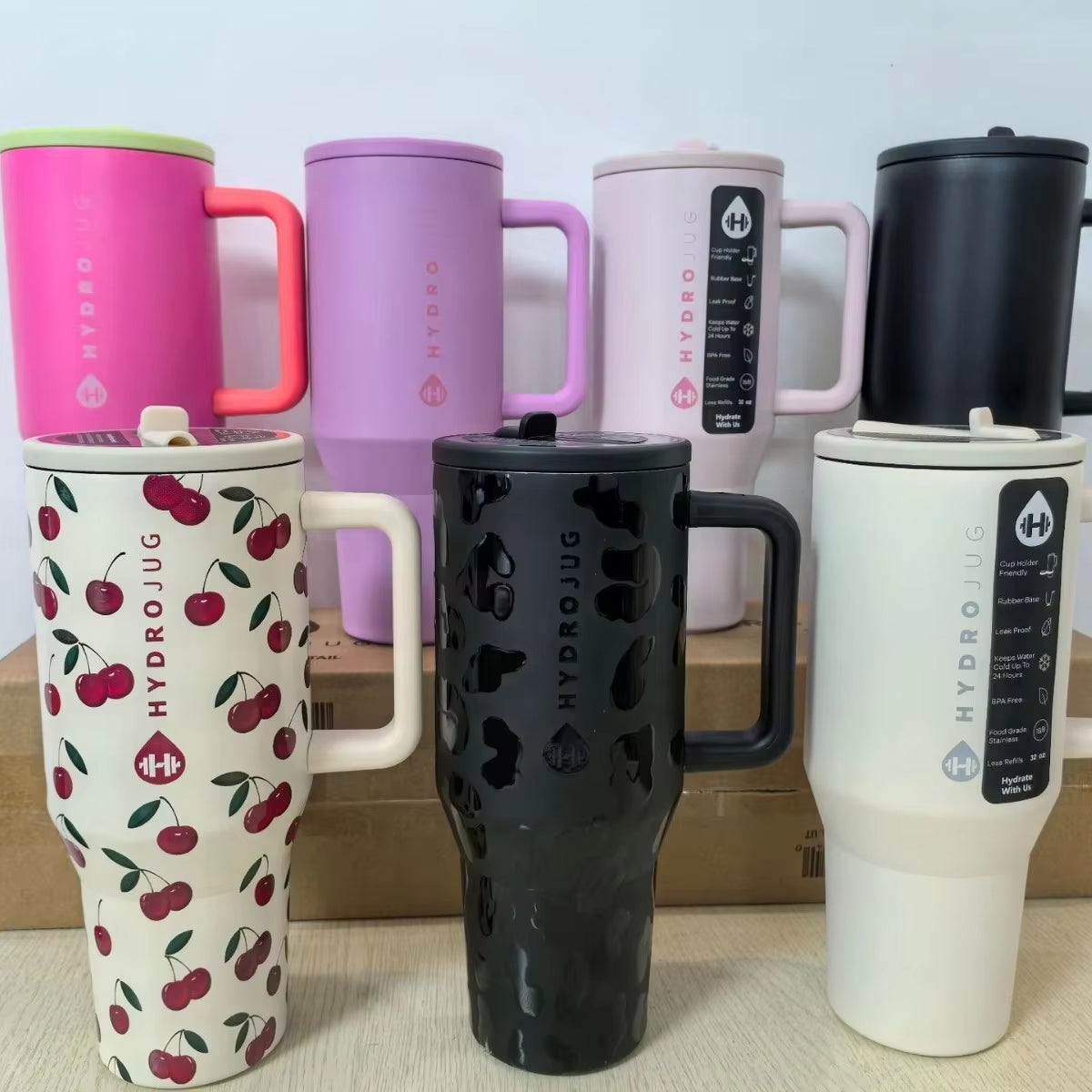 Tumbler 32OZ/40OZ Traveler Straw Lid Stainless Steel Vacuum Insulated Car Mug Double Wall Thermal Iced Travel