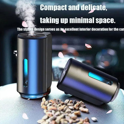 Car Air Freshener USB Rechargeable Aromatherapy Machine Automatic Spray Diffuser with 3 Bottles Aroma Essential Oils