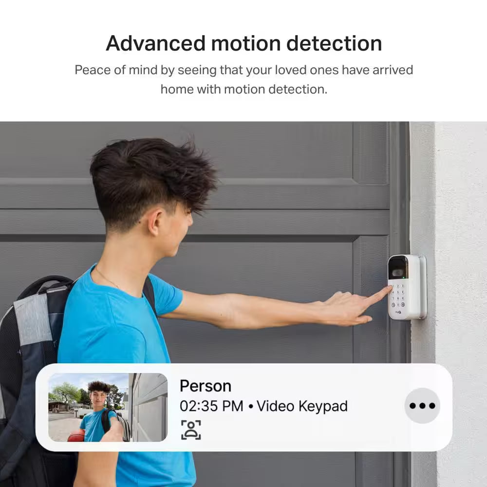 Myq Smart Wireless Garage Door Video Keypad with Myq Smart Garage Home Security Camera