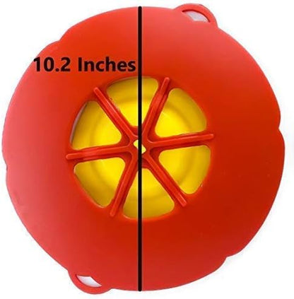 Boil over Spill Stopper Lid Cover Kitchen Tool,  Spill Stopper Lid Cover, Pots Pans Lid Boil over Preventer, 10.2 Inch