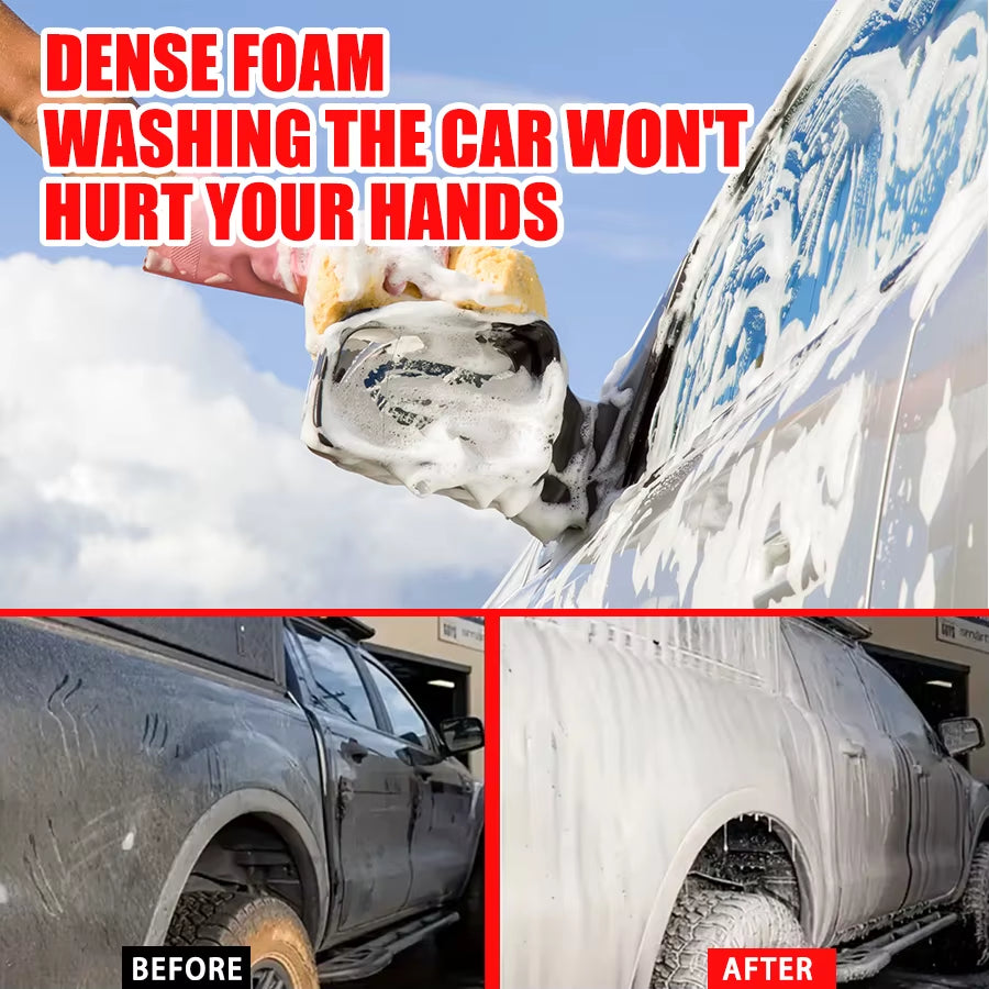 Car Shampoo High Foaming Auto Wash Detergent Car Detailing Supplies Exterior Car Cleaner for Sedans Trucks Soap for Car