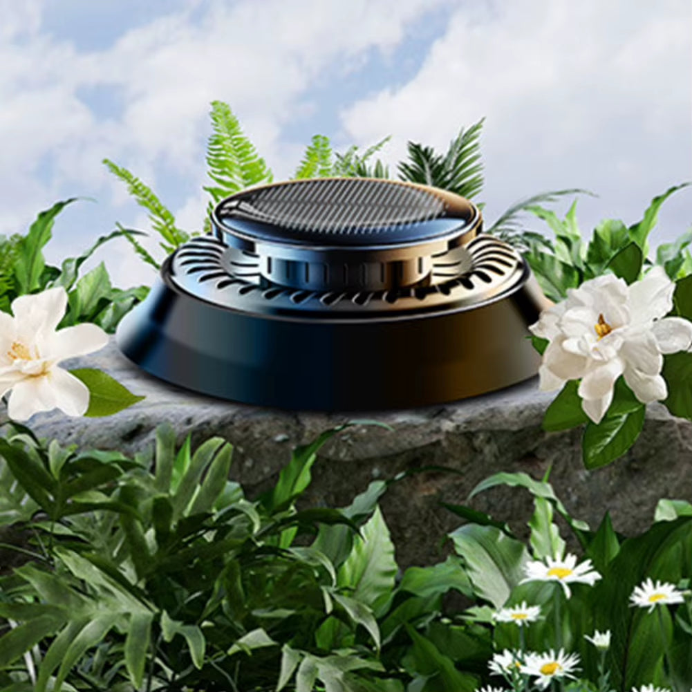 Solar Car Perfume Fragrance Long Lasting Rotating Car Aromatherapy Car Aromatherapy Ornament Deodorizing Interior Accessories