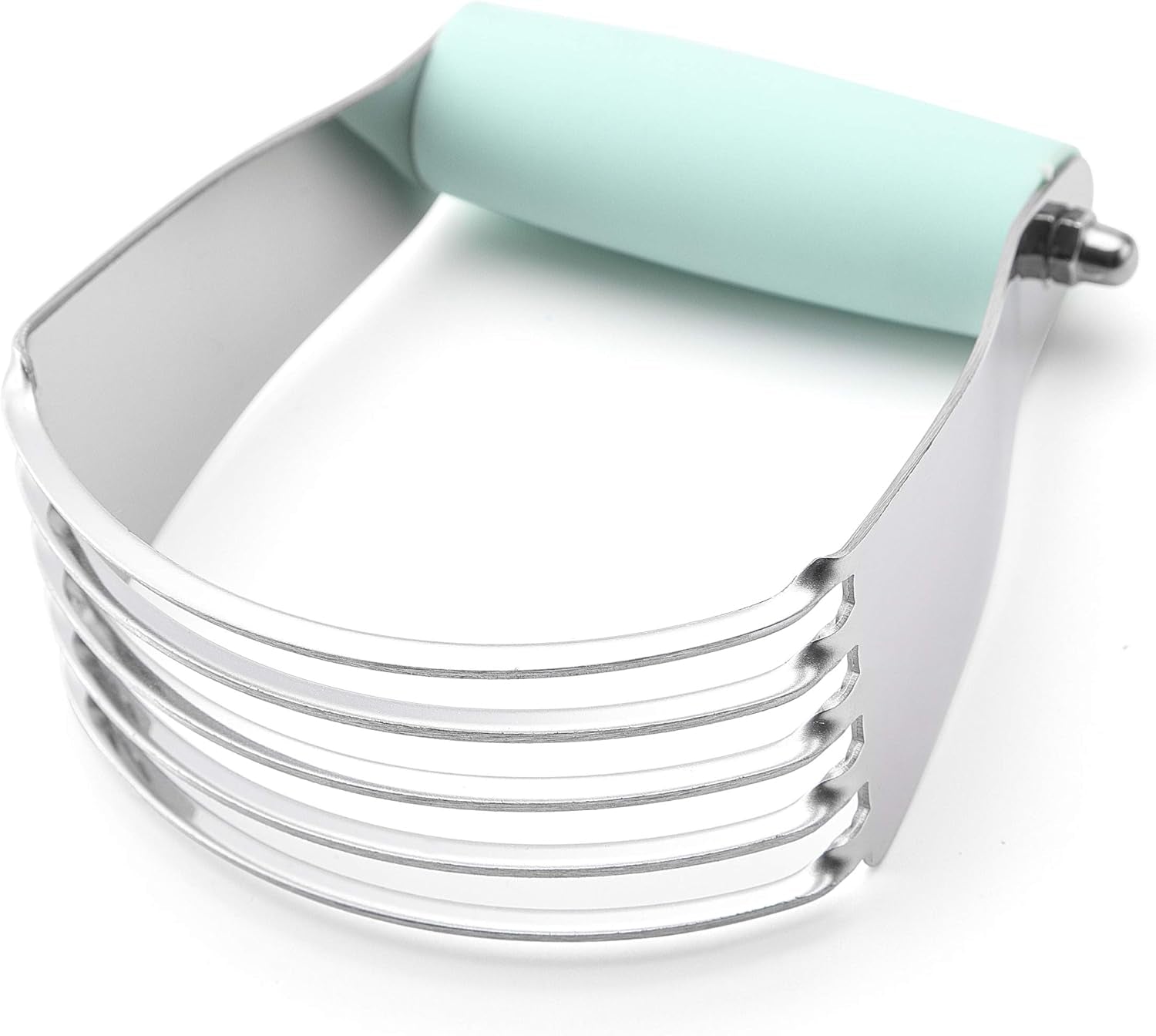 Medium Dough Blender - Stainless Steel Pastry Cutter Tool for Baking W/Thick Sharp Blades - Butter & Dough Cutter - Pastry Blender for Easy Mixing - Dishwasher Safe Kitchen Gadgets - Mint