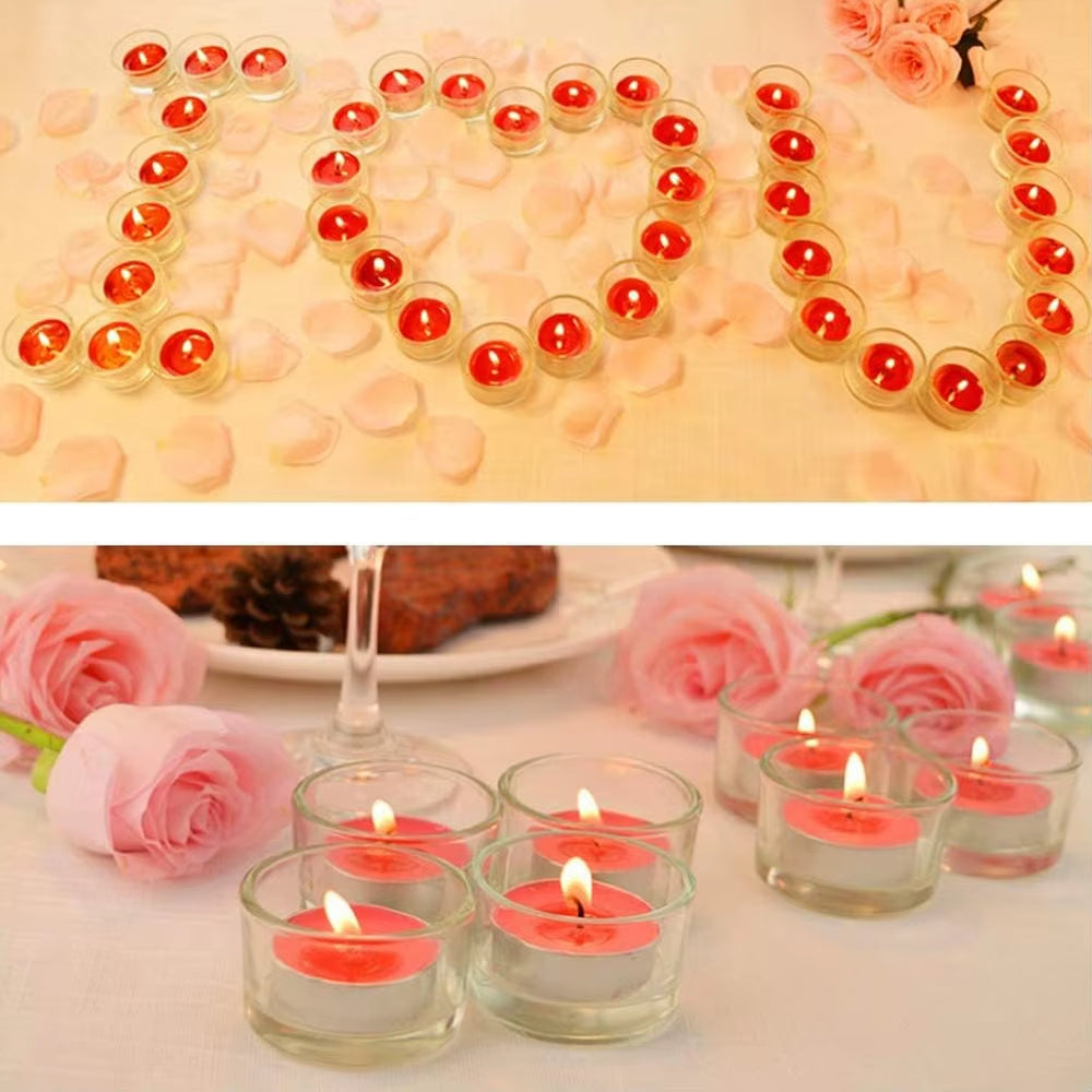 Clear Glass Tealight Candle Holders,Use for Weddings Parties Dinner,Wedding Centerpieces and Home Decor 1 X 2 Inches