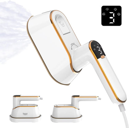 Portable Travel Steamer Iron for Clothes with LCD Touch Screen - 4 Mode Handheld Mini Clothing Steam Iron, Small Garment Steamer