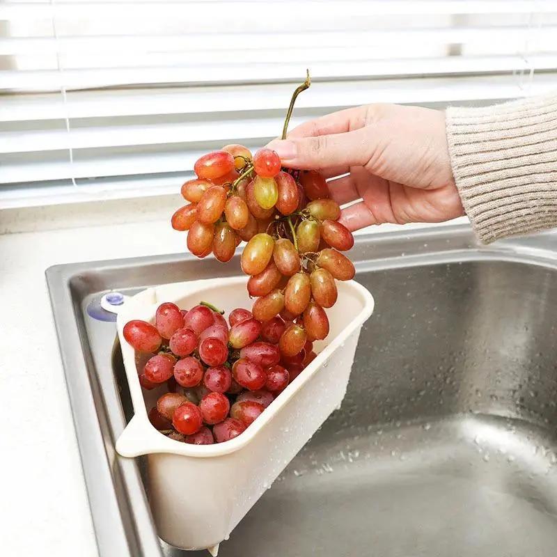 Kitchen Sink Drain Basket Organizer Home Essentials-8