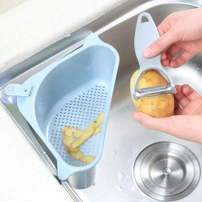 Kitchen Sink Drain Basket Organizer Home Essentials-8