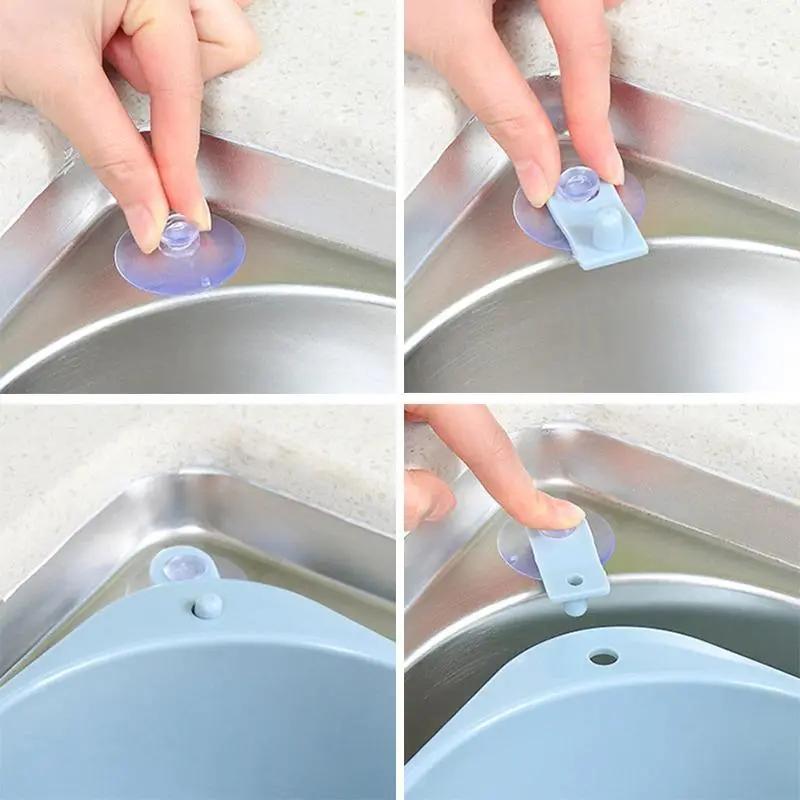 Kitchen Sink Drain Basket Organizer Home Essentials-8